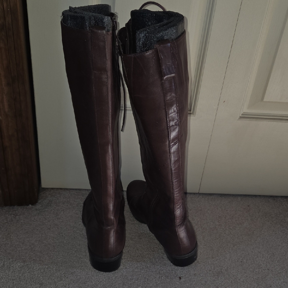 Ralph Lauren Dark Brown Lace-Up Boots - Picture 3 of 4